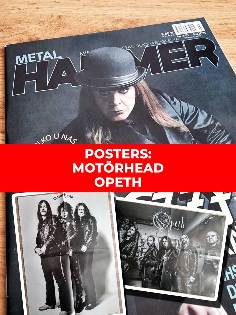 Metal Hammer 3/2020 - Ozzy Osbourne, Plakaty: Motörhead, Opeth