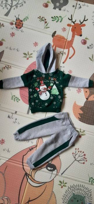 Дитячий новорічний теплий костюм на 1.5-2 роки