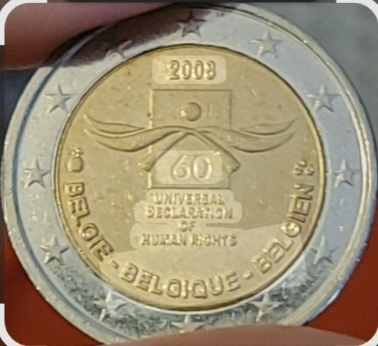 Moeda 2€, Bélgica 2008