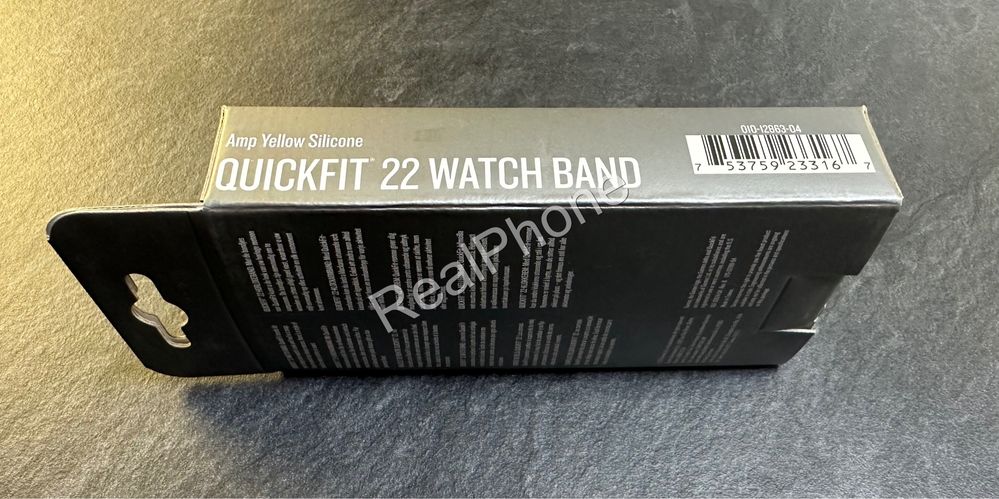 Ремінець Garmin QuickFit Amp Yellow Silicone Band 22mm