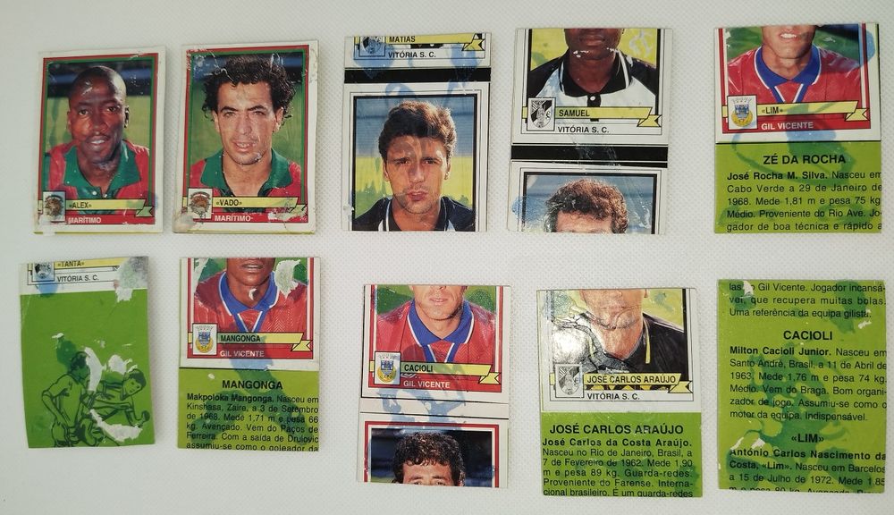 Lote 10 Cromos Panini Futebol 94/95