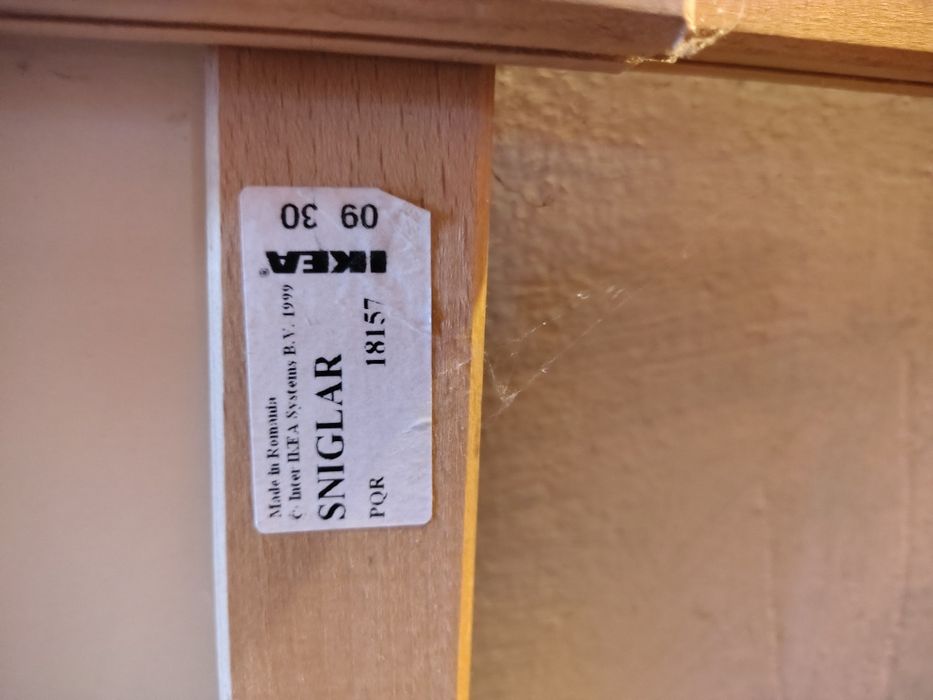Łóżeczko dziecięce IKEA + materac IKEA