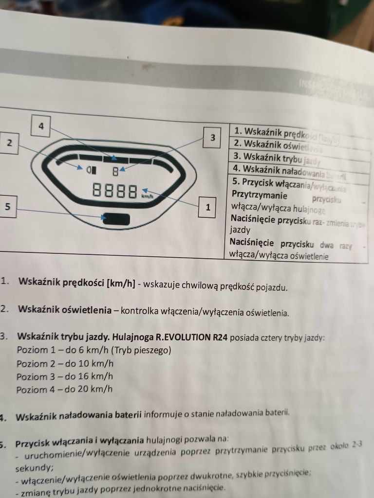 Hulajnoga elektryczna r.evolution r24