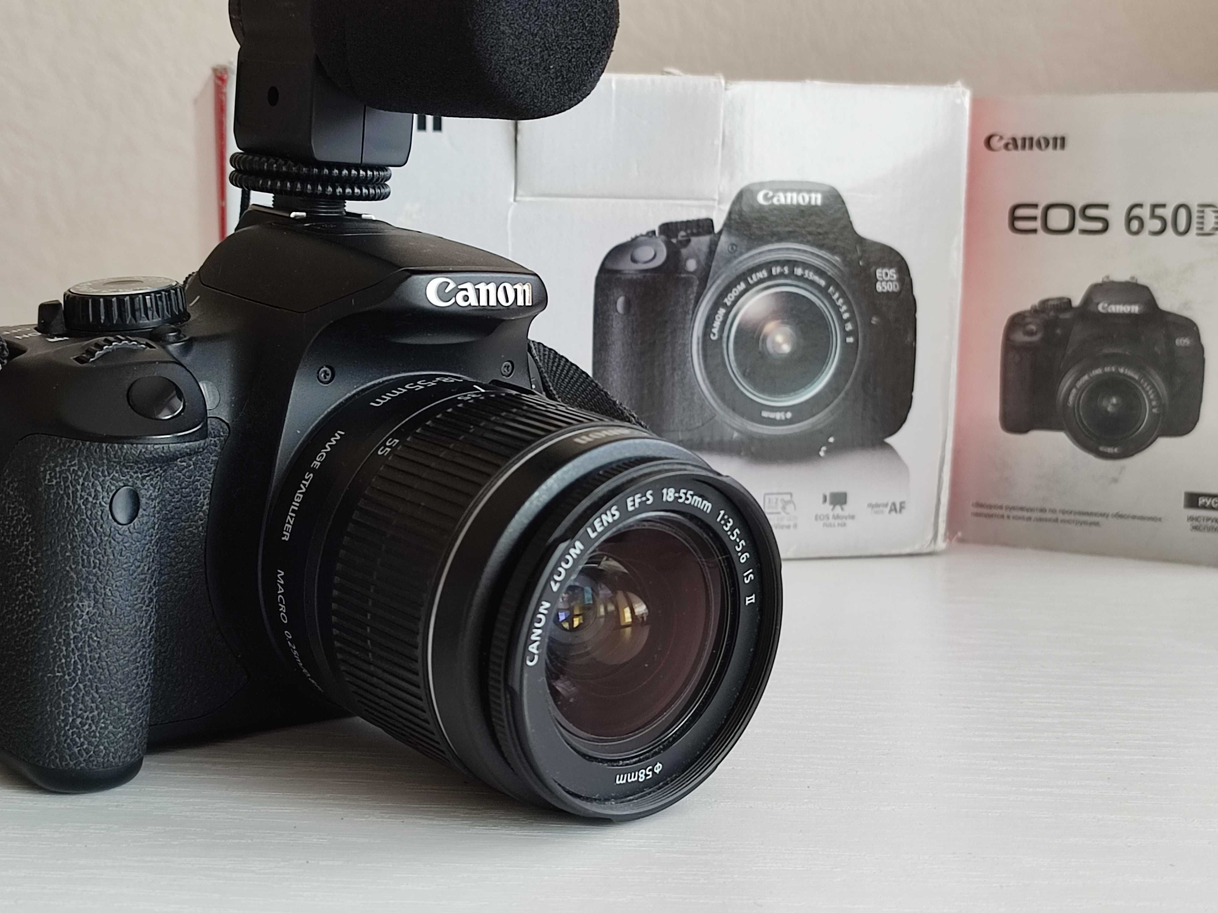 Фотокамера Canon 650D EF-S 18-55 IS Kit (повний комплект)
