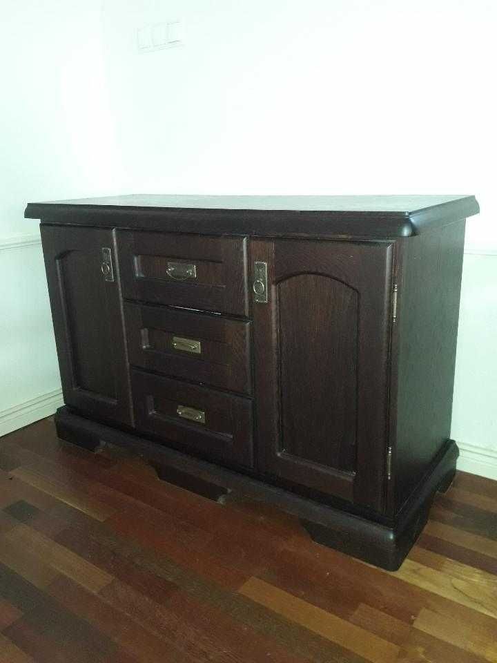Kredens z drewna dębowego komoda vintage
