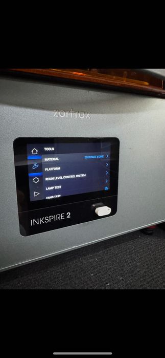 Impressora 3D resina zortrax inkspire2