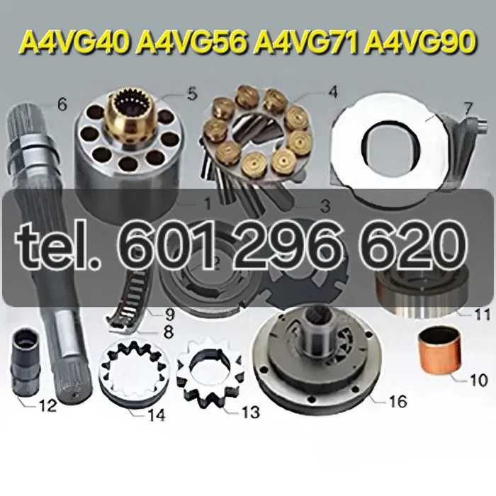 Blok cylindrów pompa A4VG90 głowica cylinder A4VG40 A4VG56 A4VG71