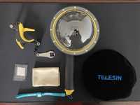 Telesin GoPro Dome todos acessórios incluídos