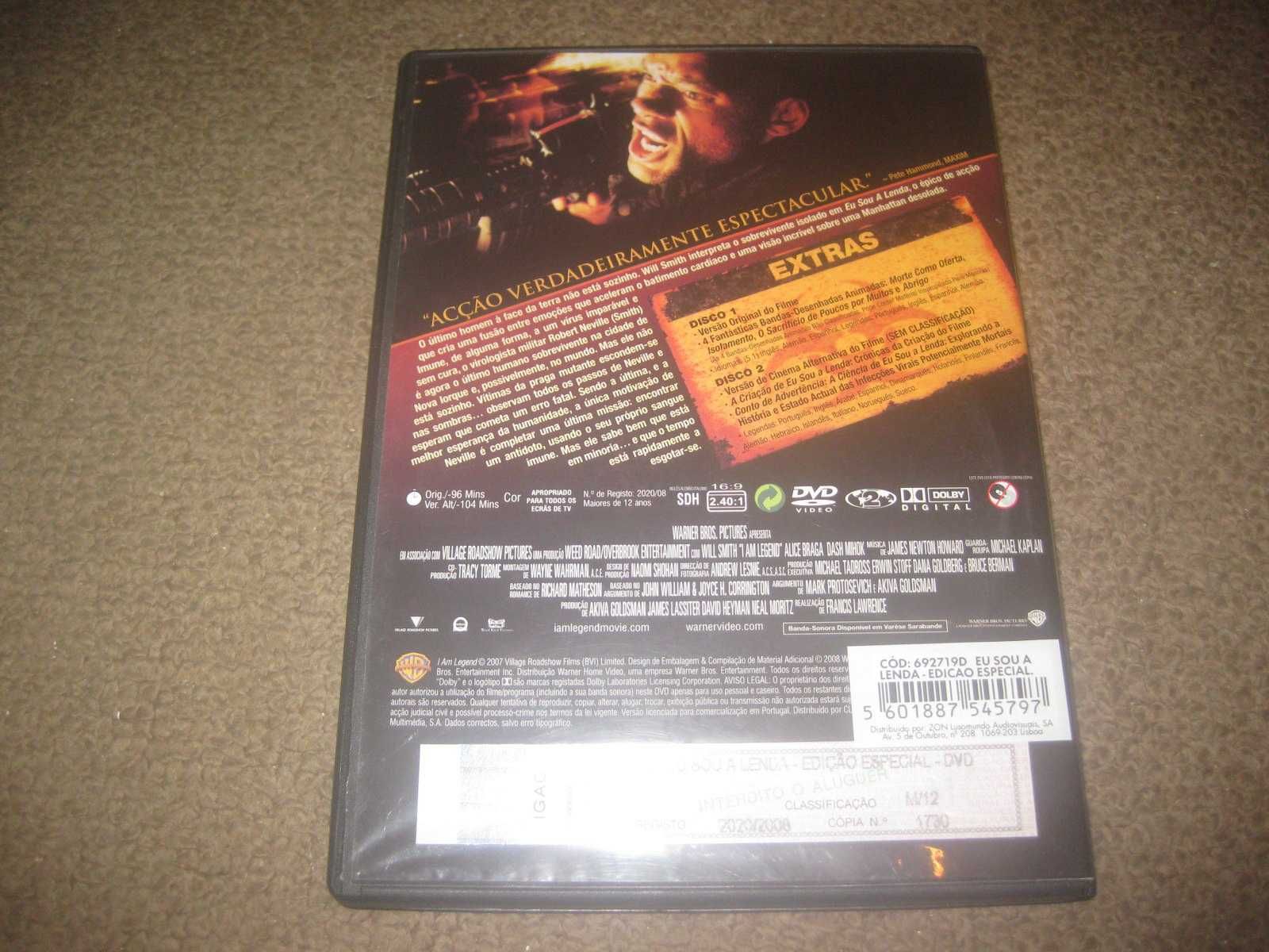 "Eu Sou a Lenda" com Will Smith numa Edição Especial com 2 DVDs
