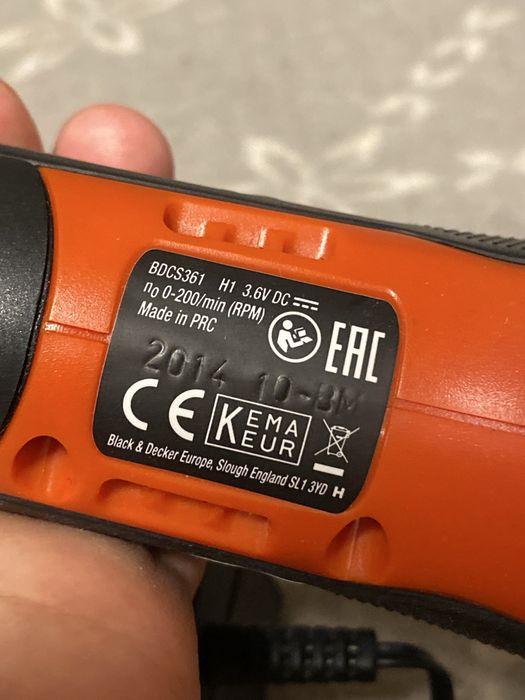 Wkrętak akumulatorowy Black Decker + zestaw bitów
