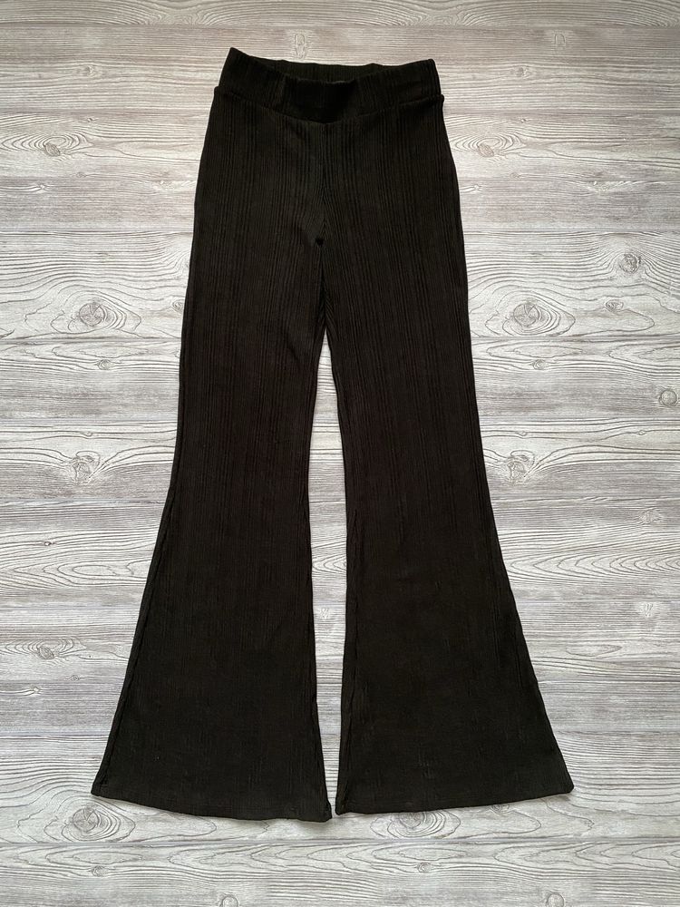 Брюки чорні кльош палаццо H&M Bershka S лосини