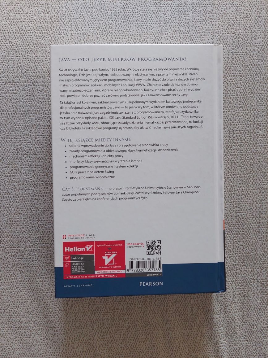 NOWA Java -podstawy, wydanie XI wyd. Helion, PrenticeHall auto