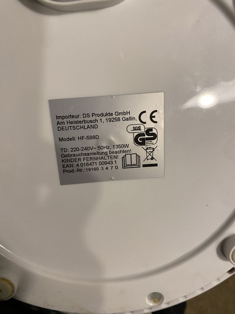 Air fryer gourmetmaxx  frytkownica beztluszczowa