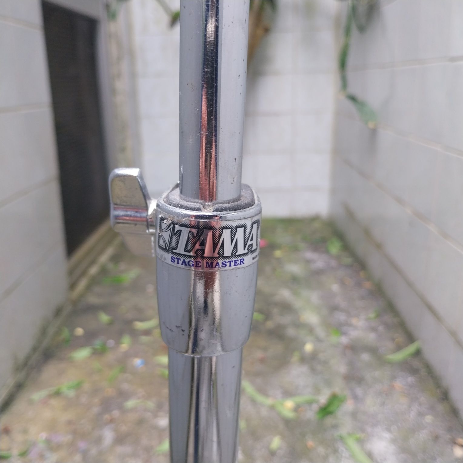 Bateria: prato de condução (RIDE) groove hope + suporte recto tama