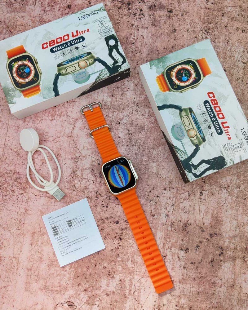 Смарт-годинник C800 Ultra Smart watch apple фитнес трекер