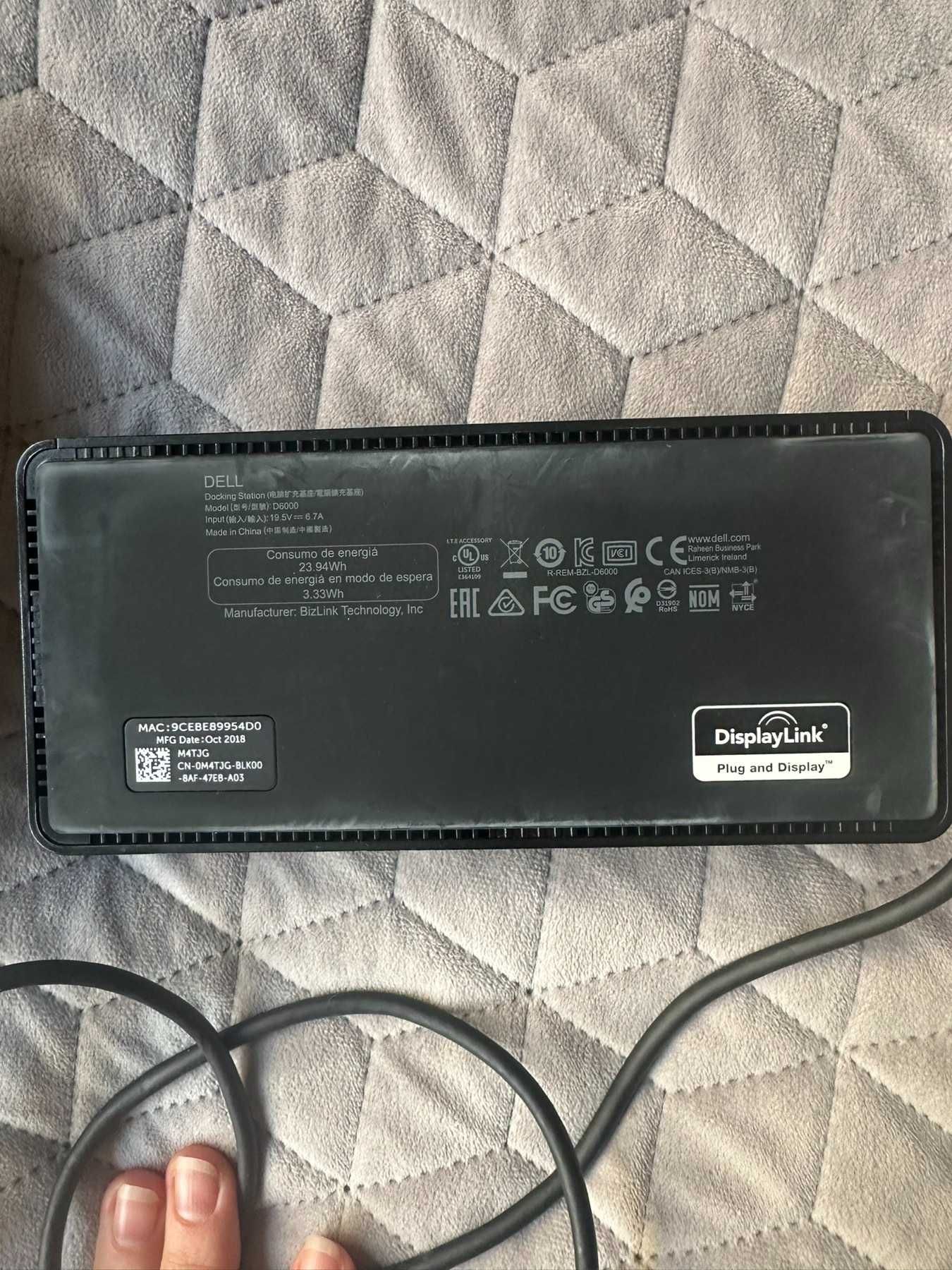 Док-станція Порт-реплікатор Dell USB 3.0 Universal Dock D6000 Оригінал