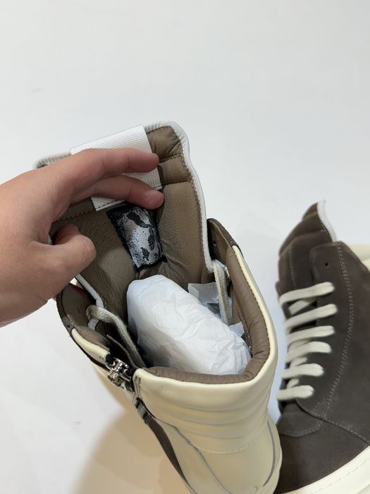 кеды Rick Owens Geobasket Brown/Milk Shoes 41 42