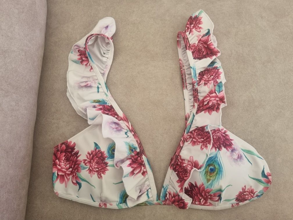 Bikini branco com padrão