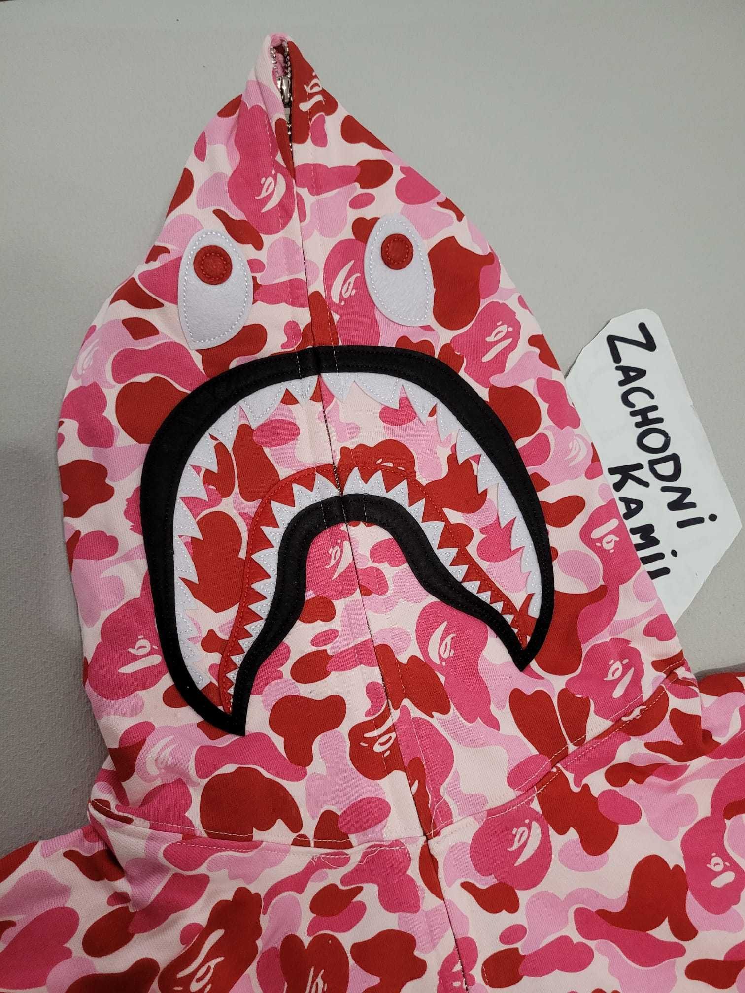 Bluza Bape Shark Różowe Camo - rozmiar M