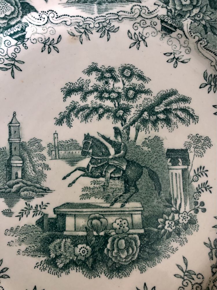 Fabrica Sacavem pratos Cavalinho centenários