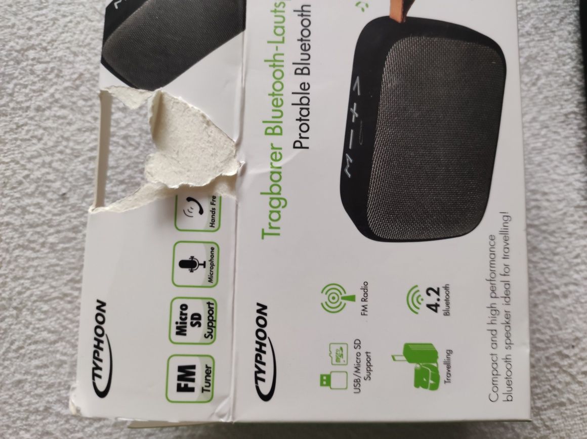 Przenośny głośnik Bluetooth Typhoon TM035