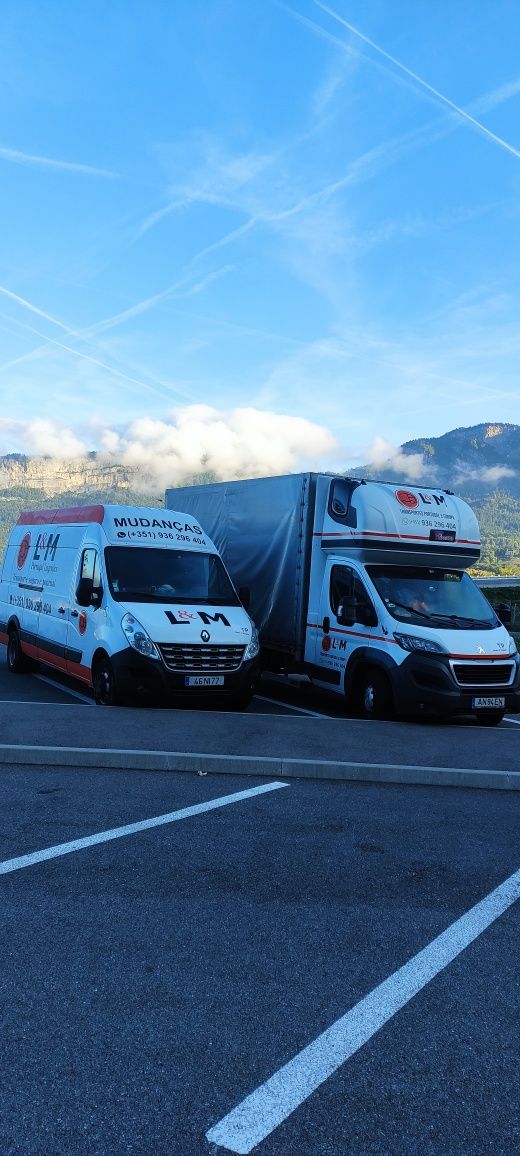 Mudanças e transportes em Portugal e Europa. Orçamento imediato.