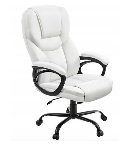 Krzesło biurowe Ergonomiczne Yaheetech białe