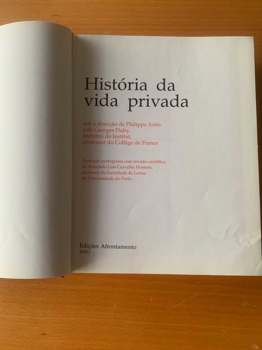 Histórias da Vida Privada Vol I - Do Império Romano ao Ano Mil