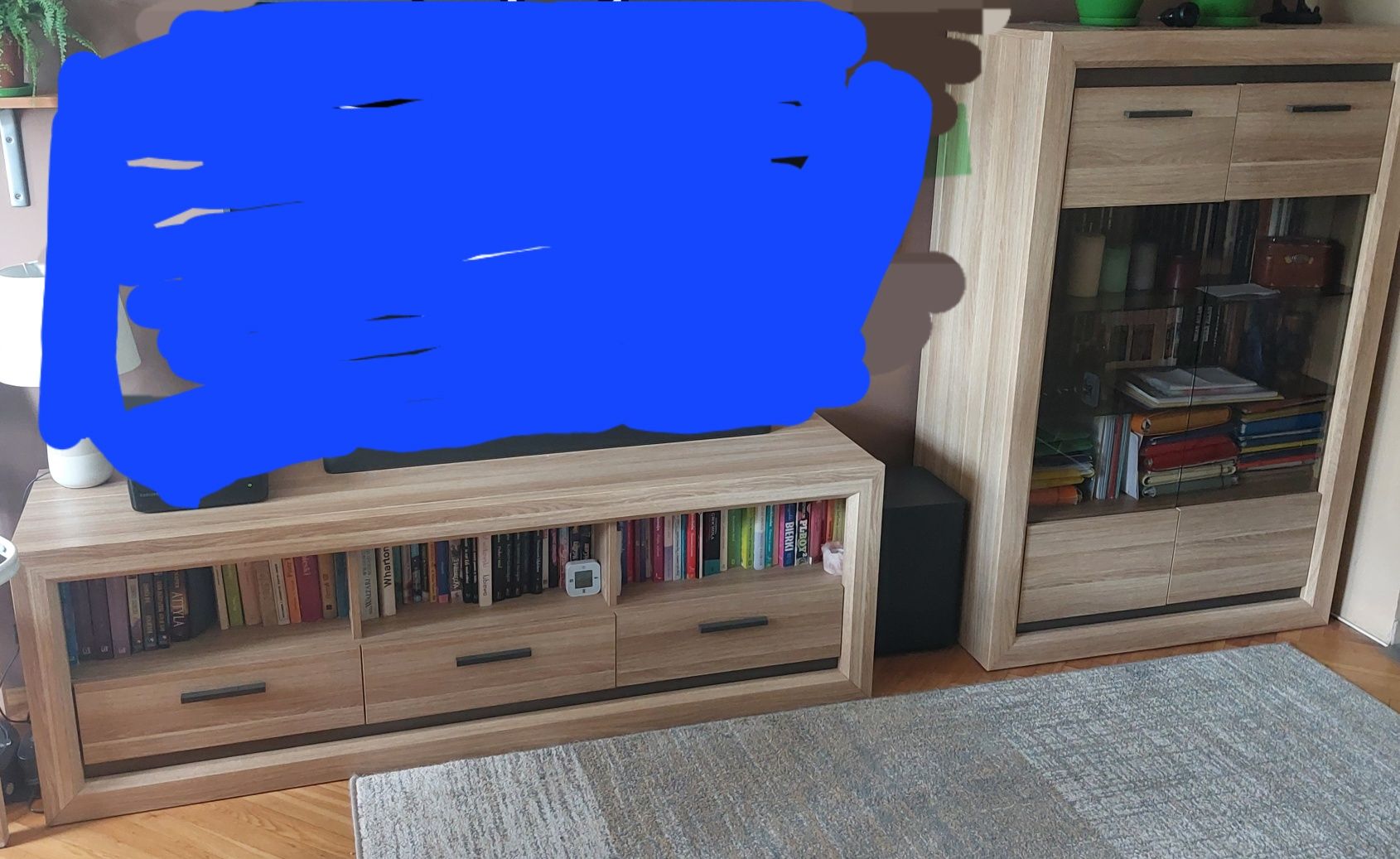 Szafka - witryna + szafka rtv