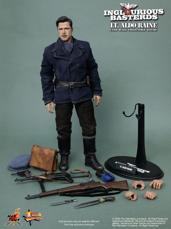 Фигурка 1/6 hot toys mms 118 INGLOURIOUS BASTERDS – LT. ALDO RAINE