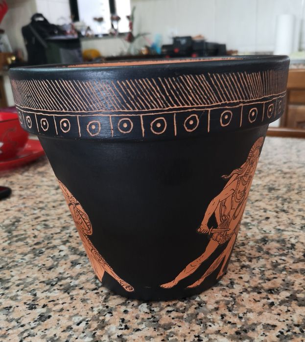 Vaso pintado à mão