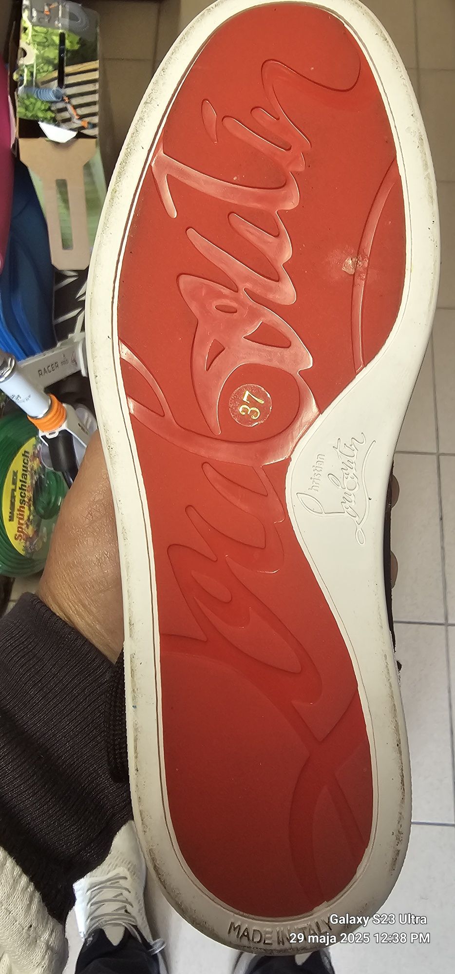 Christian Louboutin wielokolorowe niskie