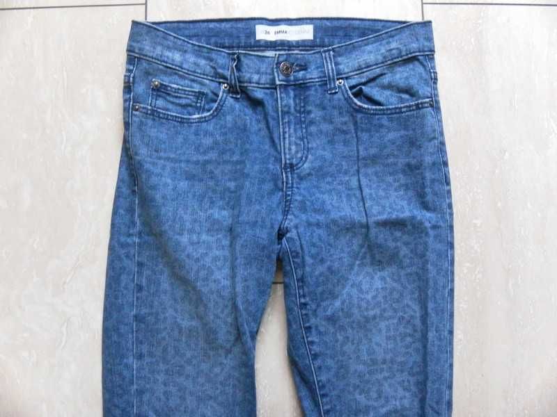 Spodnie damskie rurki jeansy Emma 34,XS/36,S cętki