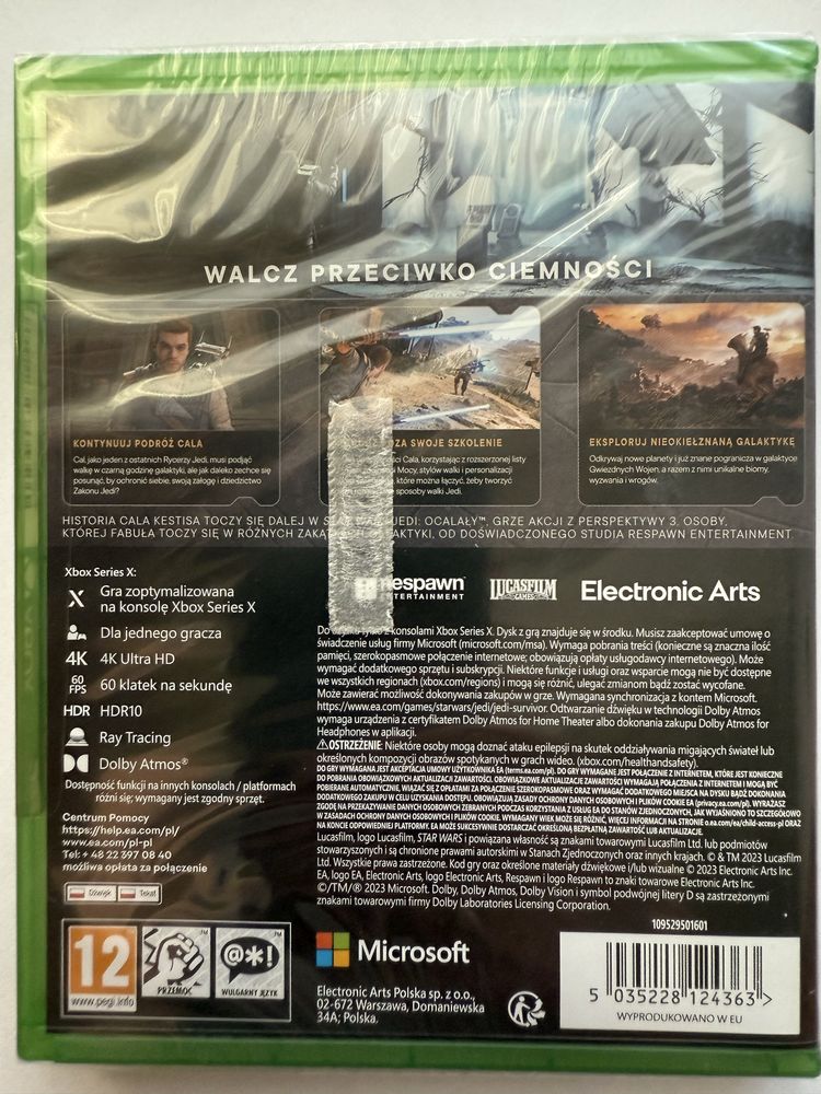 Star Wars Jedi Ocalały PL Wydanie Xbox Series X nowa w foli