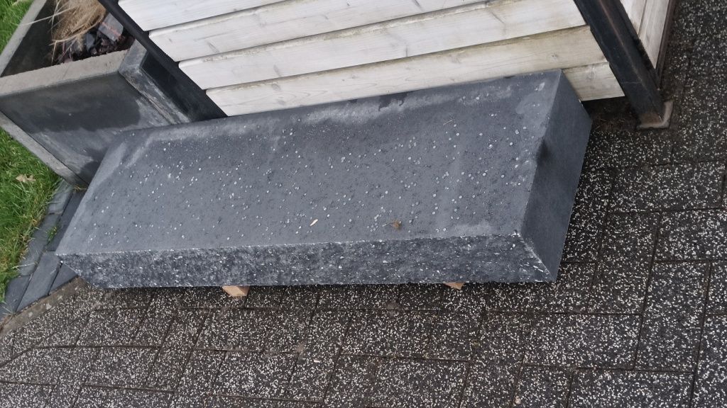 Stopień łupany betonowy grafit schody muro kostbet