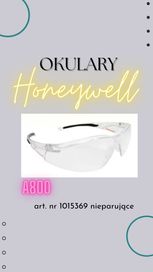 Okulary ochronne A800 nieparujące Honeywell. NOWE