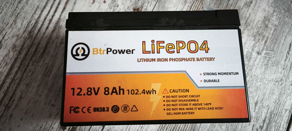 АКБ LiFePO4 12,8V 8Ah (102,4 Wh) для ДБЖ UPS