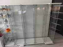 Gablotki szklane IKEA DETOLF - białe
