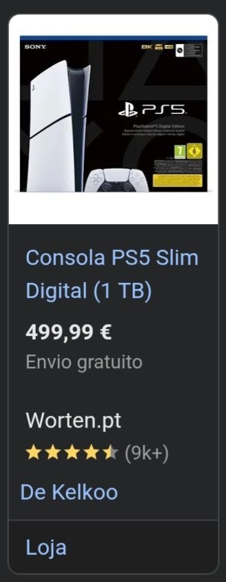 PS5 Digital de 1TB Android TV 2 Comandos DualSense e fones Razer.