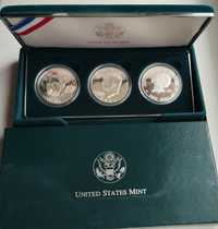 Срібний долар Ейзенхауера Proof комплект з трьох монет.