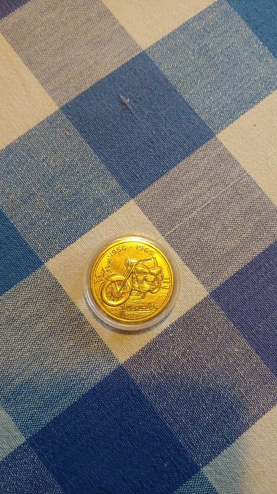 Kolekcjonerska moneta kultowe polskie motocykle orlen