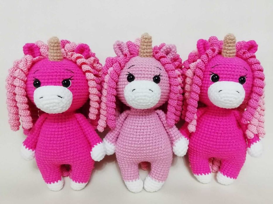 Единорожка вязаная