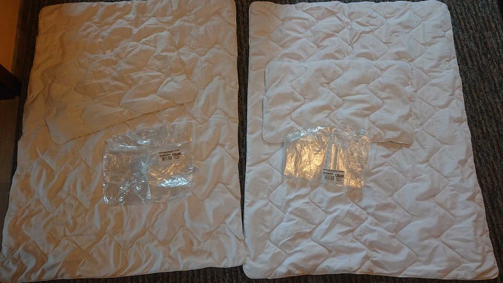 2 x komplet pościeli: kołdra 120x90+ poduszka 60x40 / pościel Baby Mam