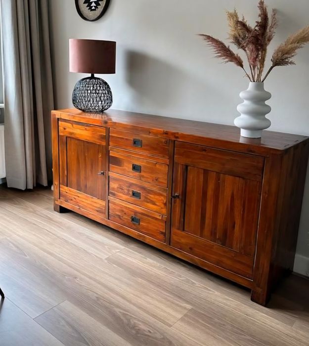 Drewniana komoda kolonialna 180x85,5x44,5