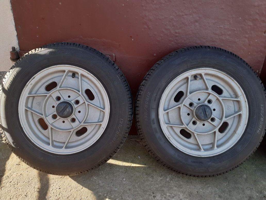 Koła,felgi aluminiowe,alufelgi,Fiat 126p,,Maluch,,12 cali,4x98,z Prl-u