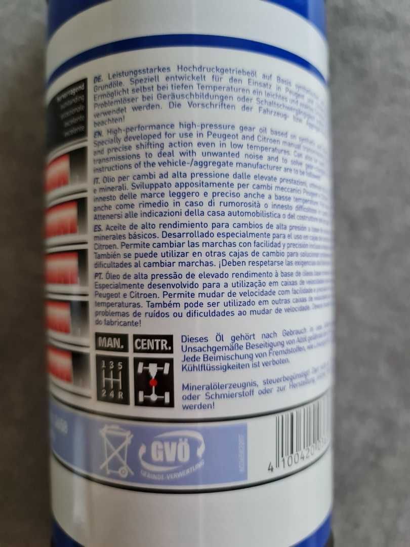 Óleo para Caixa de Velocidades LIQUI MOLY 75W-80 GL5 (3 Litros)