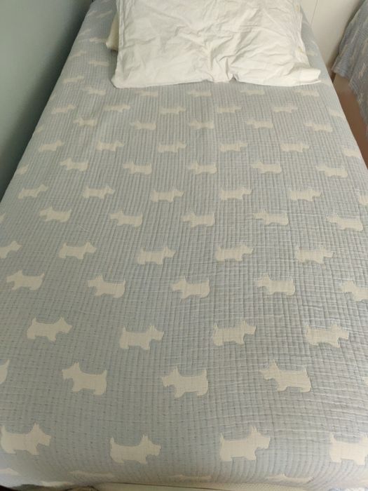 Colcha criança azul Zara Home