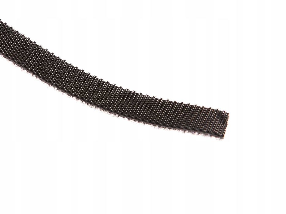 Czarna opaska rzepowa 5m x 20mm – organizer do kabli Geko G01399