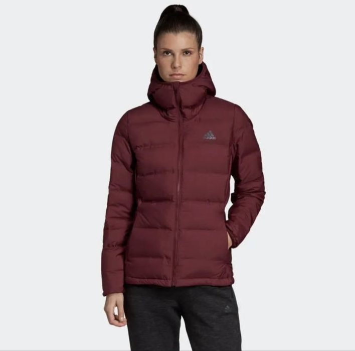 Новий пуховик куртка жіноча Adidas Helionic Hooded М