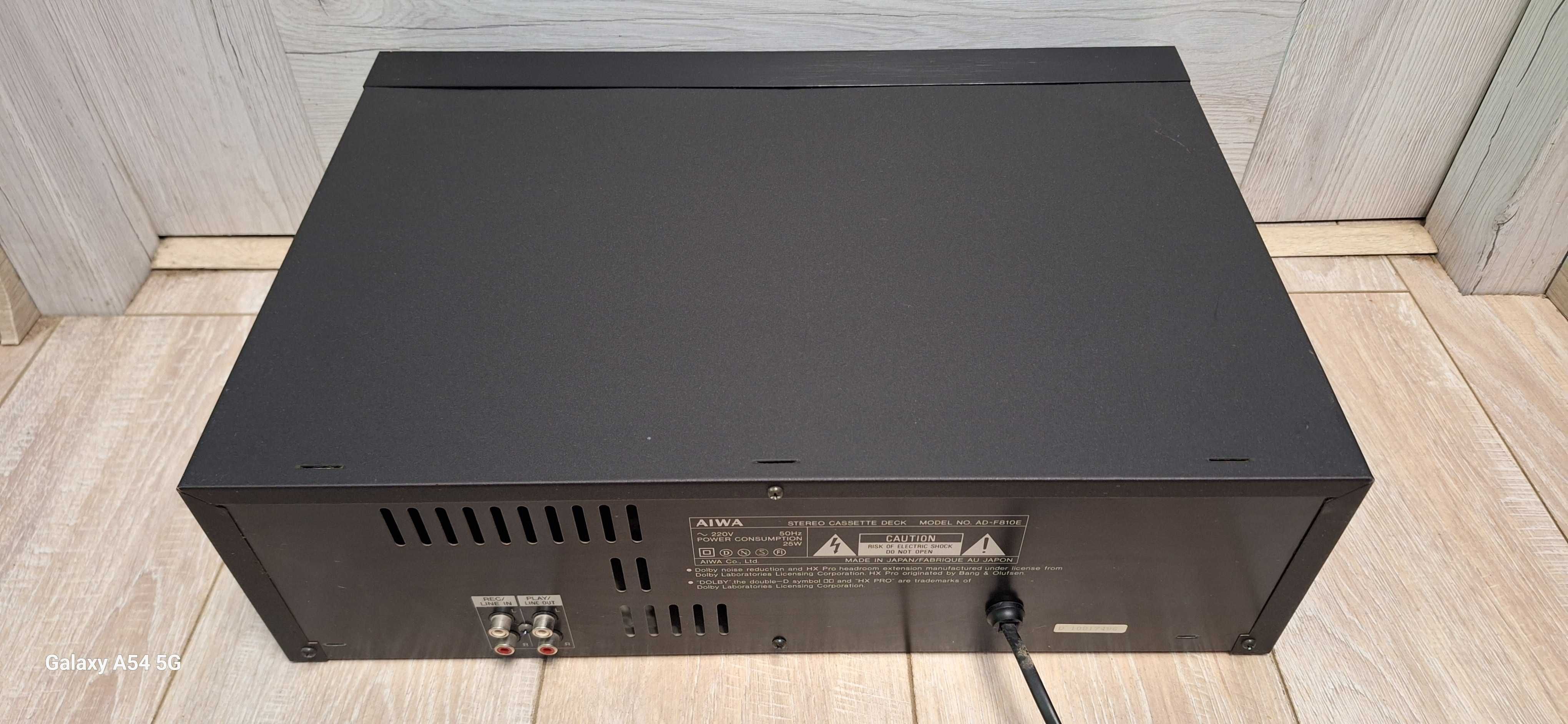 Magnetofon Kasetowy AIWA AD-F810 ! 3 Głowice ! BDB STAN ! DO Przeglądu
